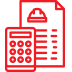 Logo rouge distinctif avec le texte blanc vertical 'PR&E' positionné sur le côté gauche.